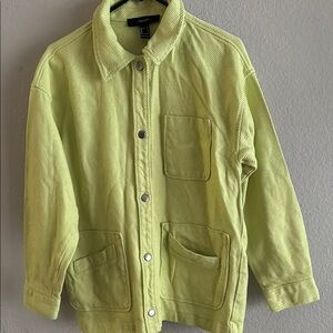 Forever 21 Lime Utility Jacket
